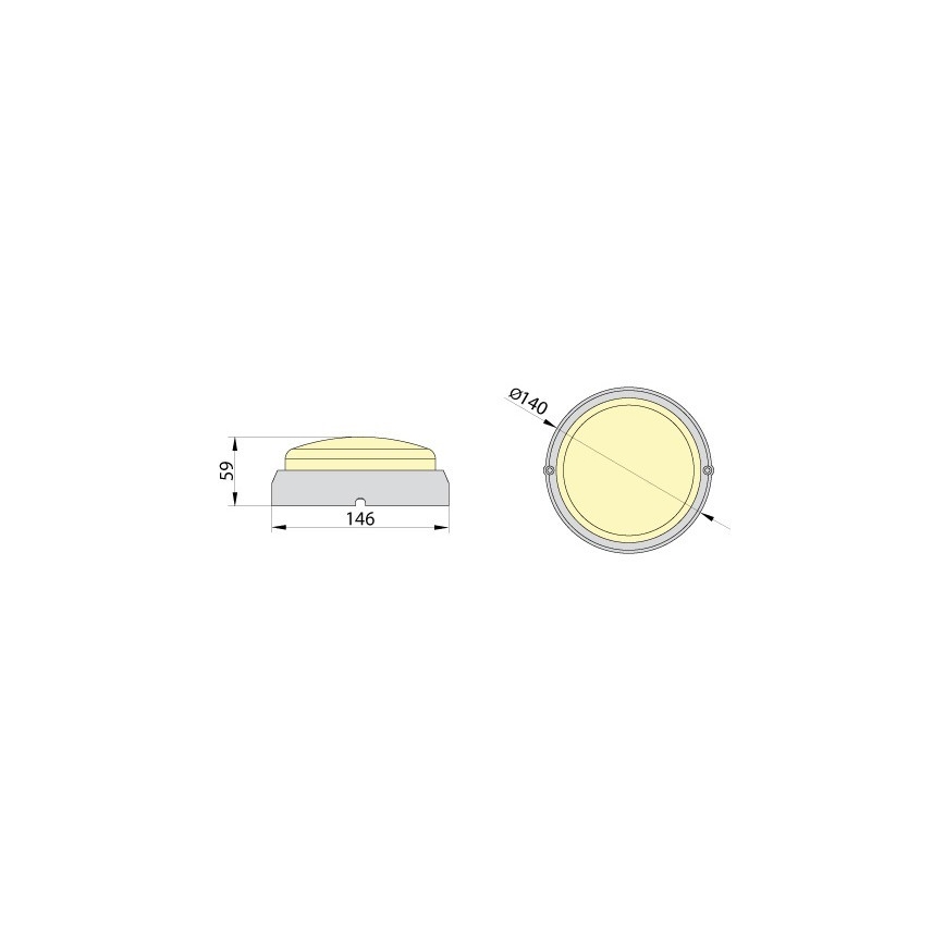 Brilagi - LED Industribelysning tak SIMA LED/12W/230V IP65 svart
