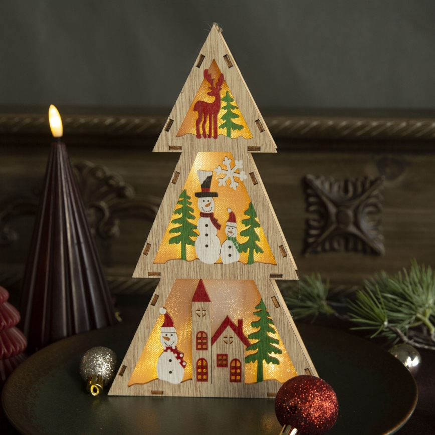 Brilagi - LED-juldekoration, julgran (LED/2xAA)