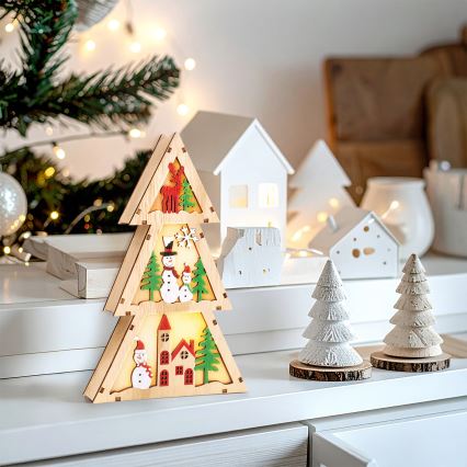 Brilagi - LED-juldekoration, julgran (LED/2xAA)