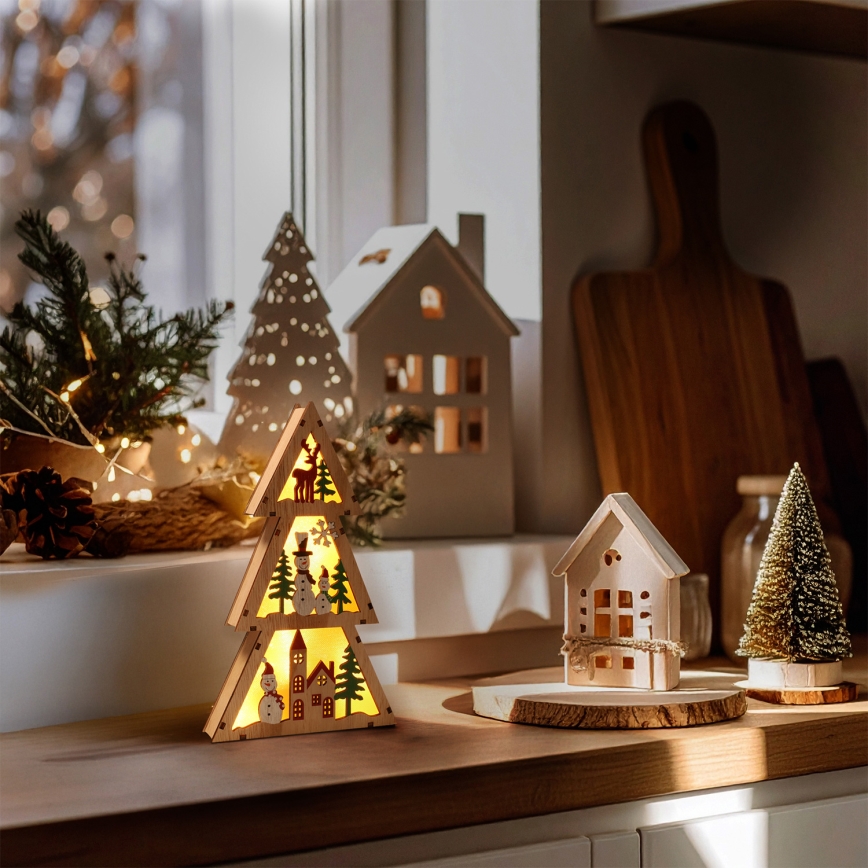 Brilagi - LED-juldekoration, julgran (LED/2xAA)