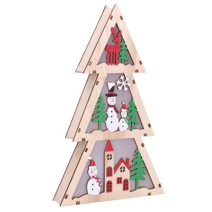 Brilagi - LED-juldekoration, julgran (LED/2xAA)