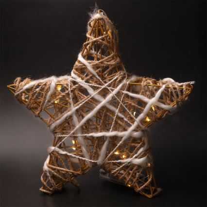 Brilagi - LED-juldekoration LED/2xAA 30x28 cm stjärna