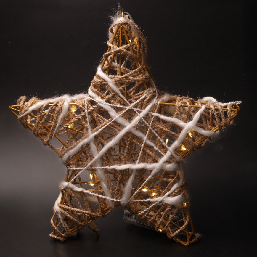 Brilagi - LED-juldekoration LED/2xAA 30x28 cm stjärna