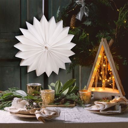 Brilagi - LED-juldekoration LED/2xAA 32 cm snöflinga