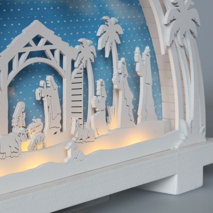 Brilagi - LED juldekoration LED/2xAA julkrubba