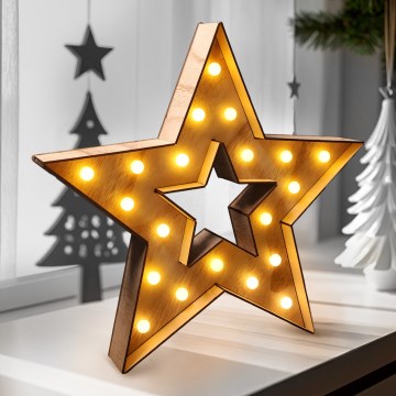 Brilagi - LED-juldekoration LED/2xAA stjärna