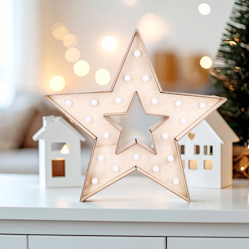 Brilagi - LED-juldekoration LED/2xAA stjärna