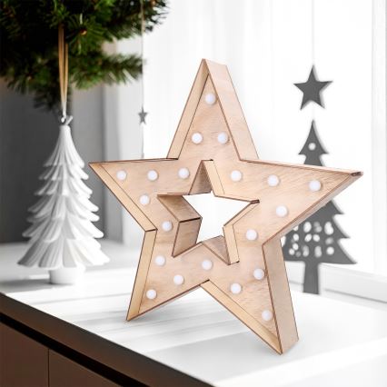 Brilagi - LED-juldekoration LED/2xAA stjärna