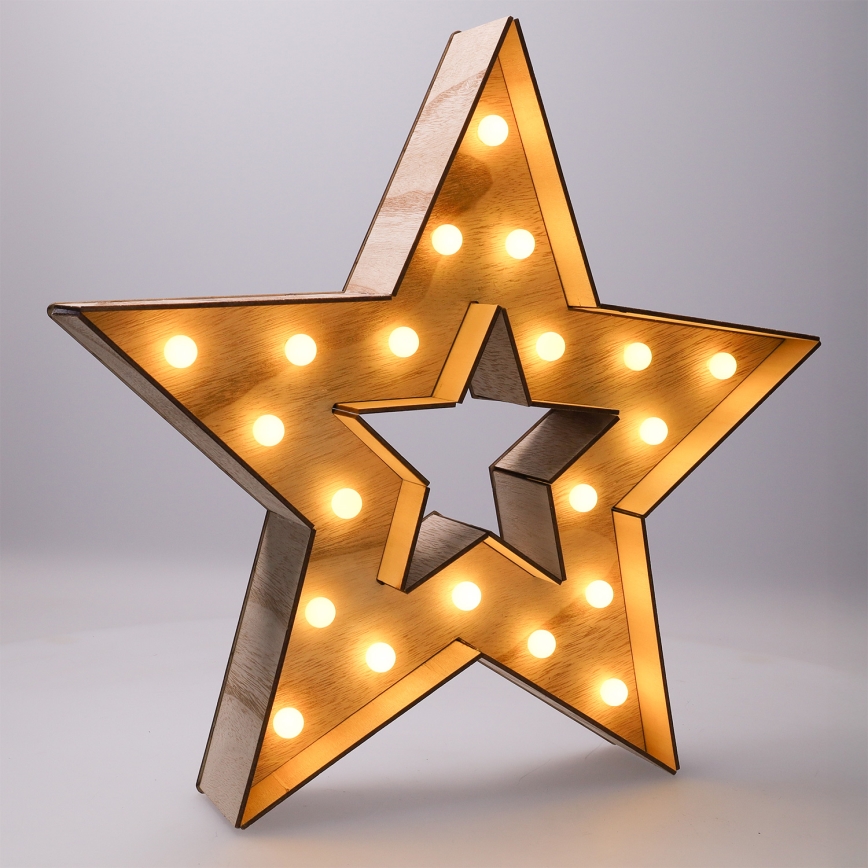 Brilagi - LED-juldekoration LED/2xAA stjärna
