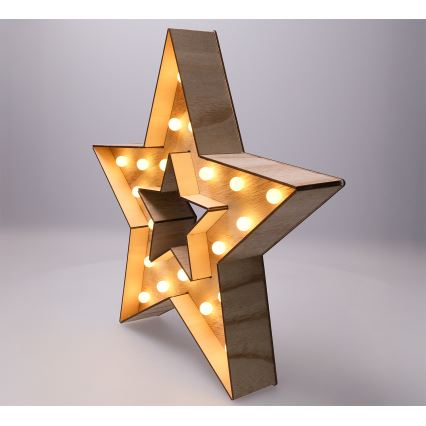 Brilagi - LED-juldekoration LED/2xAA stjärna