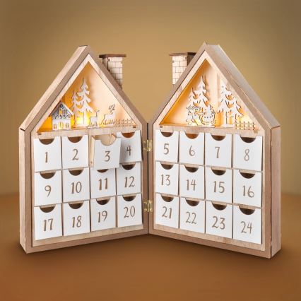 Brilagi - LED juldekoration LED/2xAAA adventskalender