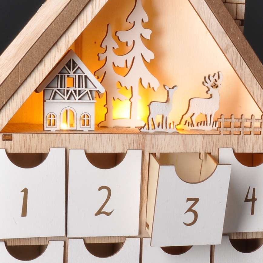 Brilagi - LED juldekoration LED/2xAAA adventskalender