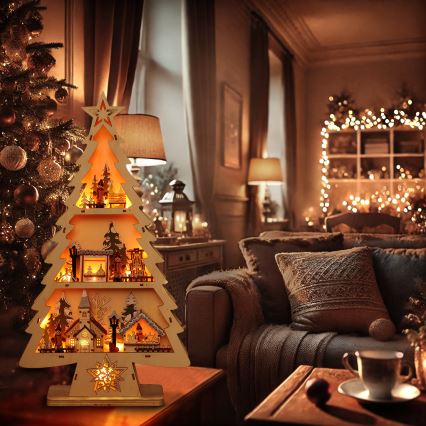 Brilagi - LED-juldekoration, träd (LED/3xAA)