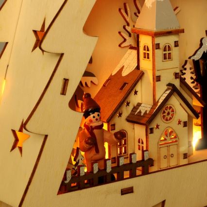 Brilagi - LED-juldekoration, träd (LED/3xAA)