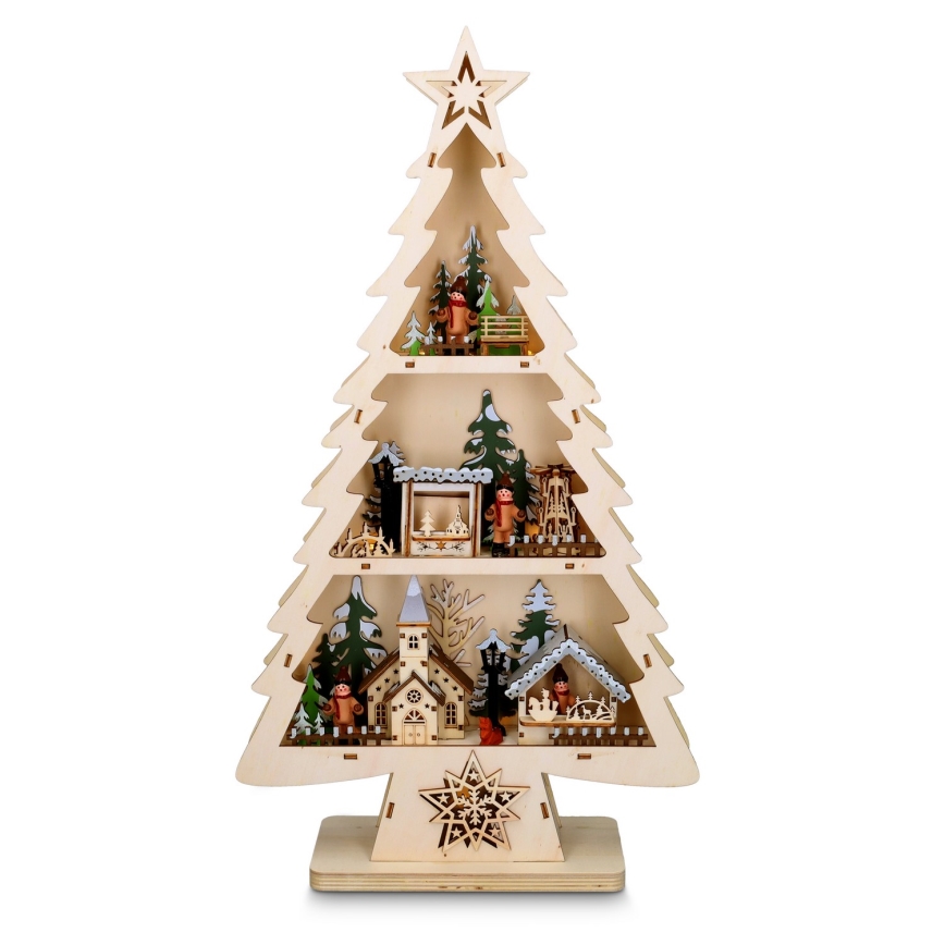 Brilagi - LED-juldekoration, träd (LED/3xAA)