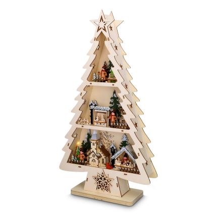 Brilagi - LED-juldekoration, träd (LED/3xAA)