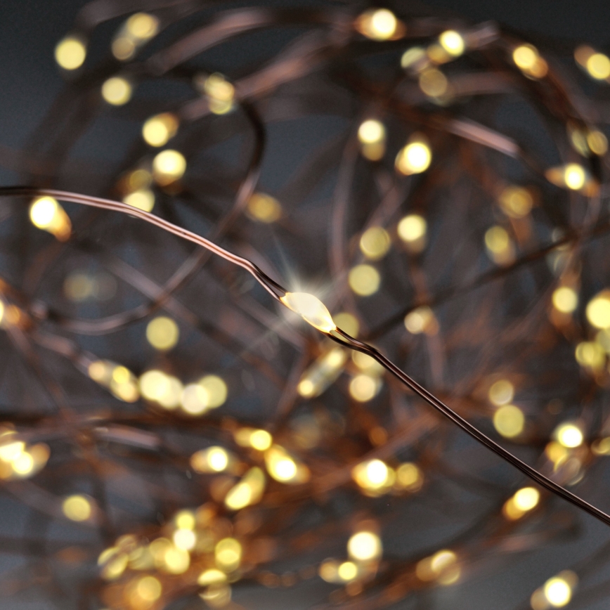 Brilagi - LED julkedja 100xLED/3xAA 10m varm vit