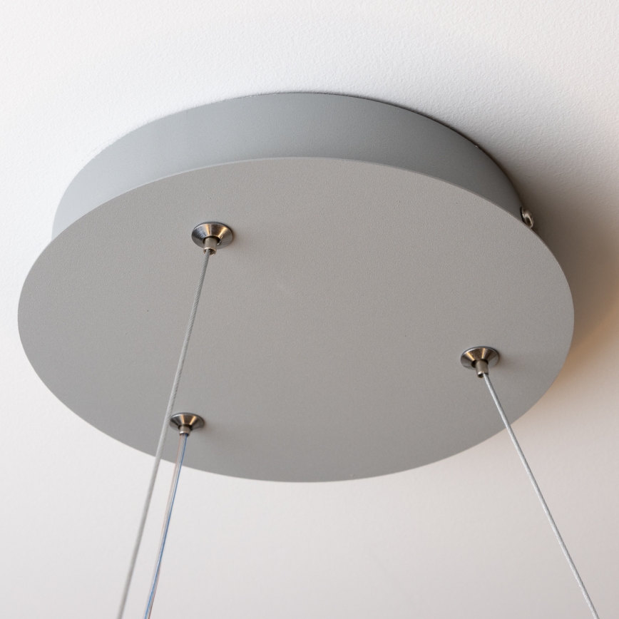 Brilagi - LED ljusreglerad Ljuskrona med upphängningsrem  FALCON LED/40W/230V 3000-6500K grå + fjärrkontroll