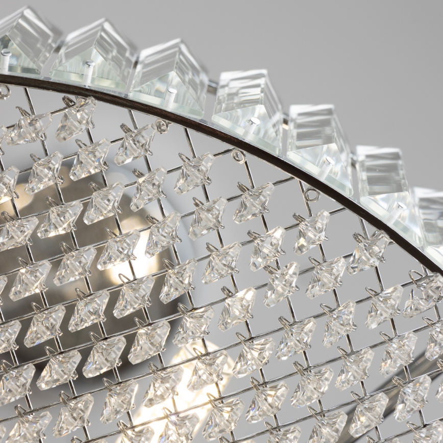 Brilagi - LED Kristallkrona med textilsladd GLAMOUR 5xG9/42W/230V