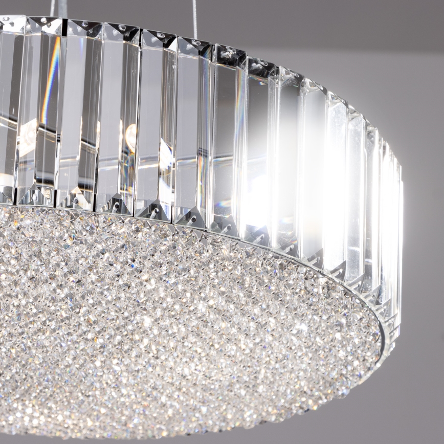 Brilagi - LED Kristallkrona med textilsladd GLAMOUR 5xG9/42W/230V