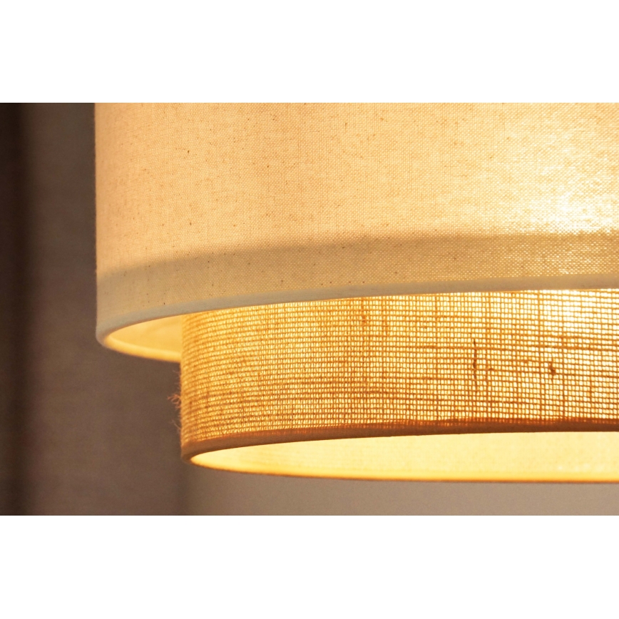 Brilagi - LED-lampa i boho-stil med lina 1xE27/15W/230V Ø 40 cm