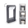 Brilagi - LED-lampa för utomhusbruk CROTONE LED/7W/230V antracit IP54 30 cm