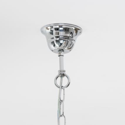 Brilagi - LED Ljuskrona i kristal med kedja MOZART 5xE14/40W/230V skinande krom