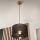 Brilagi - LED Ljuskrona med textilsladd ANTHONY 1xE27/60W/230V ek/svart