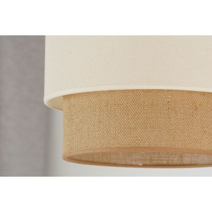 Brilagi - LED ljuskrona med textilsladd BOHO STYLE 1xE27/15W/230V diameter 25 cm