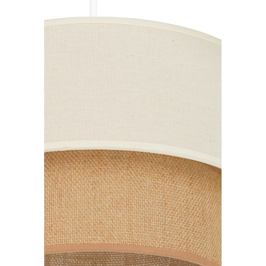 Brilagi - LED ljuskrona med textilsladd BOHO STYLE 1xE27/15W/230V diameter 25 cm