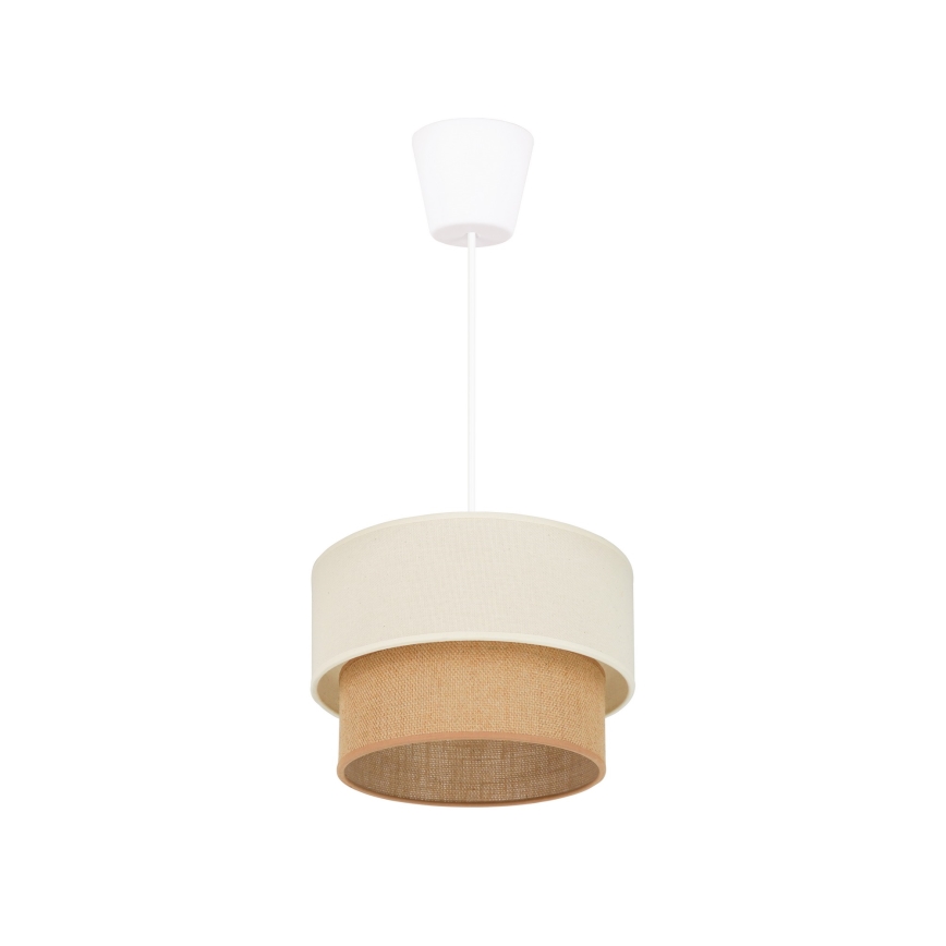 Brilagi - LED ljuskrona med textilsladd BOHO STYLE 1xE27/15W/230V diameter 25 cm