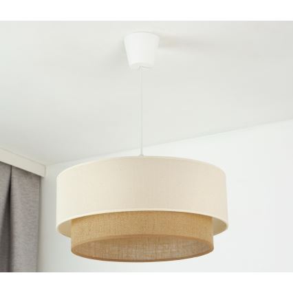 Brilagi - LED ljuskrona med textilsladd BOHO STYLE 1xE27/15W/230V diameter 40 cm
