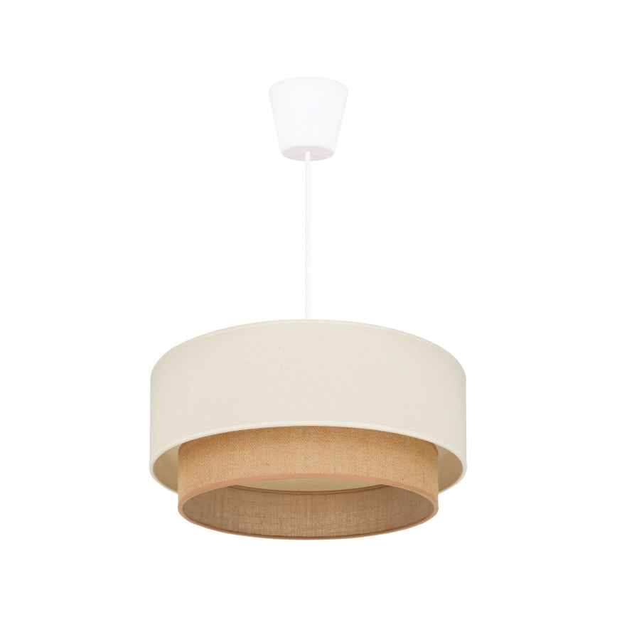 Brilagi - LED ljuskrona med textilsladd BOHO STYLE 1xE27/15W/230V diameter 40 cm