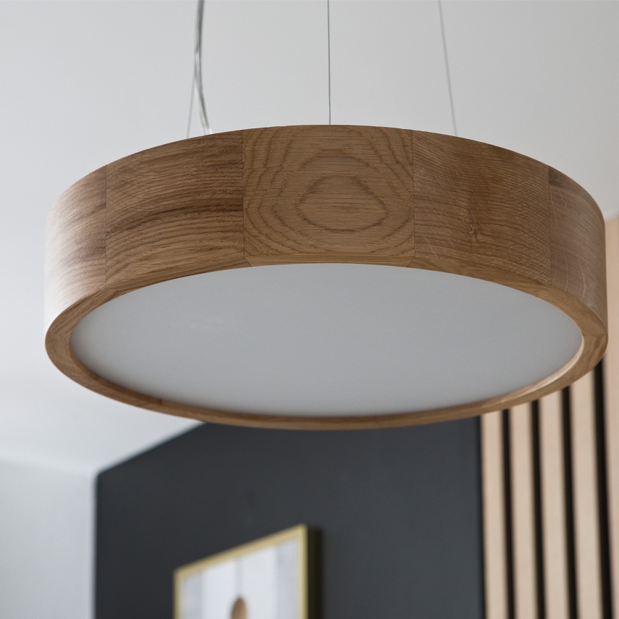 Brilagi - LED ljuskrona med textilsladd CARVALHO 2xE27/60W/230V ek diameter 37 cm