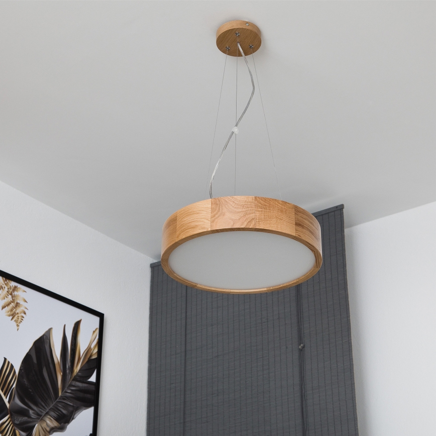 Brilagi - LED ljuskrona med textilsladd CARVALHO 2xE27/60W/230V ek diameter 37 cm