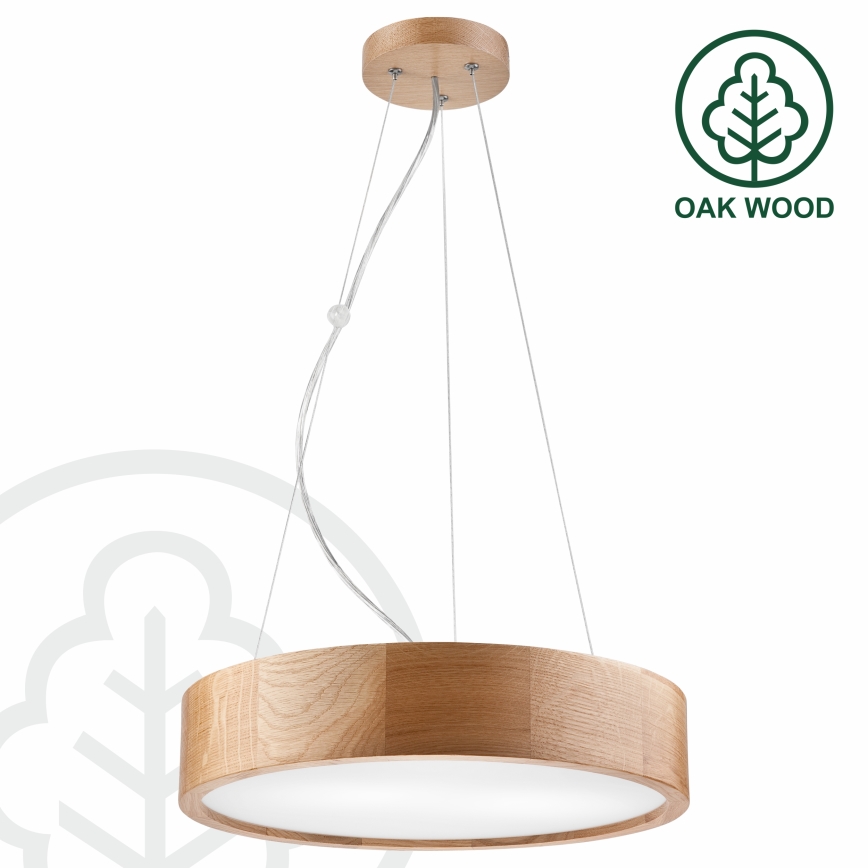 Brilagi - LED ljuskrona med textilsladd CARVALHO 2xE27/60W/230V ek diameter 37 cm