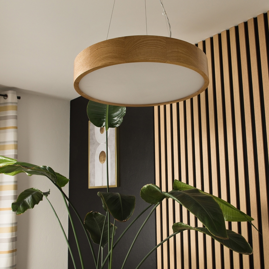 Brilagi - LED ljuskrona med textilsladd CARVALHO 3xE27/60W/230V ek diameter 47,5 cm
