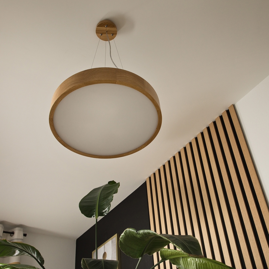 Brilagi - LED ljuskrona med textilsladd CARVALHO 3xE27/60W/230V ek diameter 47,5 cm