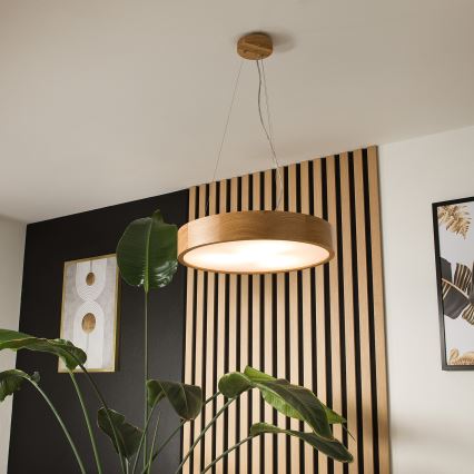 Brilagi - LED ljuskrona med textilsladd CARVALHO 3xE27/60W/230V ek diameter 47,5 cm