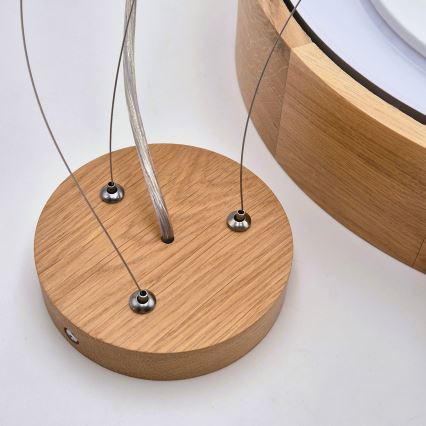 Brilagi - LED ljuskrona med textilsladd CARVALHO 3xE27/60W/230V ek diameter 47,5 cm