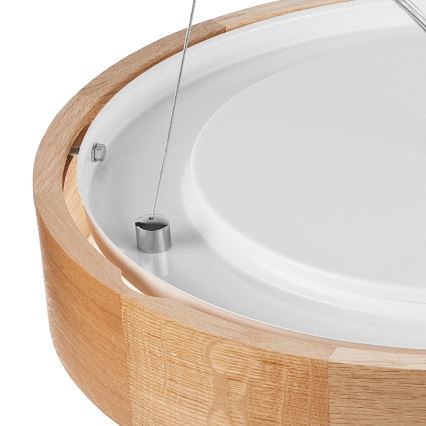 Brilagi - LED ljuskrona med textilsladd CARVALHO 3xE27/60W/230V ek diameter 47,5 cm