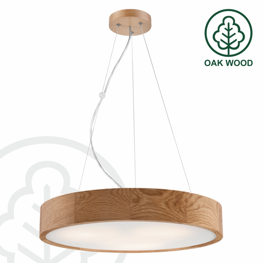 Brilagi - LED ljuskrona med textilsladd CARVALHO 3xE27/60W/230V ek diameter 47,5 cm