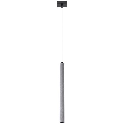 Brilagi - LED ljuskrona med textilsladd DRIFA 1xG9/4W/230V betong