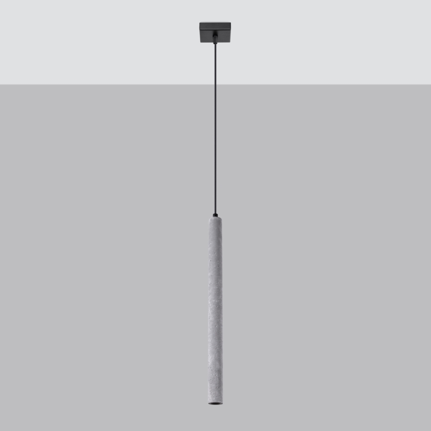 Brilagi - LED ljuskrona med textilsladd DRIFA 1xG9/4W/230V betong