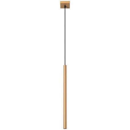 Brilagi - LED ljuskrona med textilsladd DRIFA 1xG9/4W/230V guld