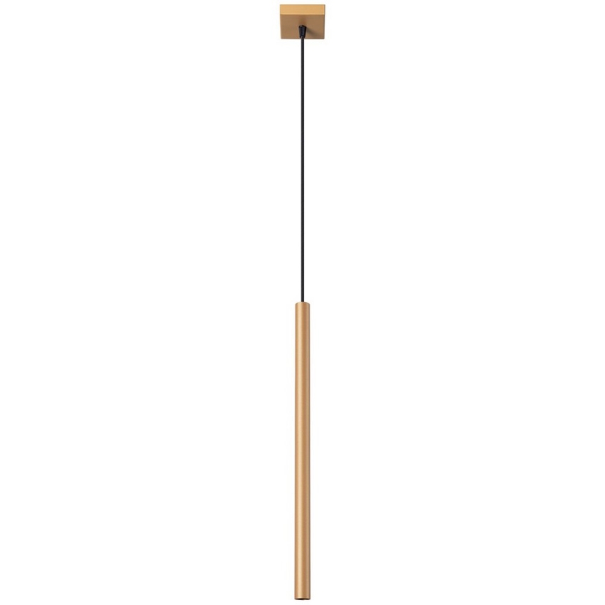 Brilagi - LED ljuskrona med textilsladd DRIFA 1xG9/4W/230V guld