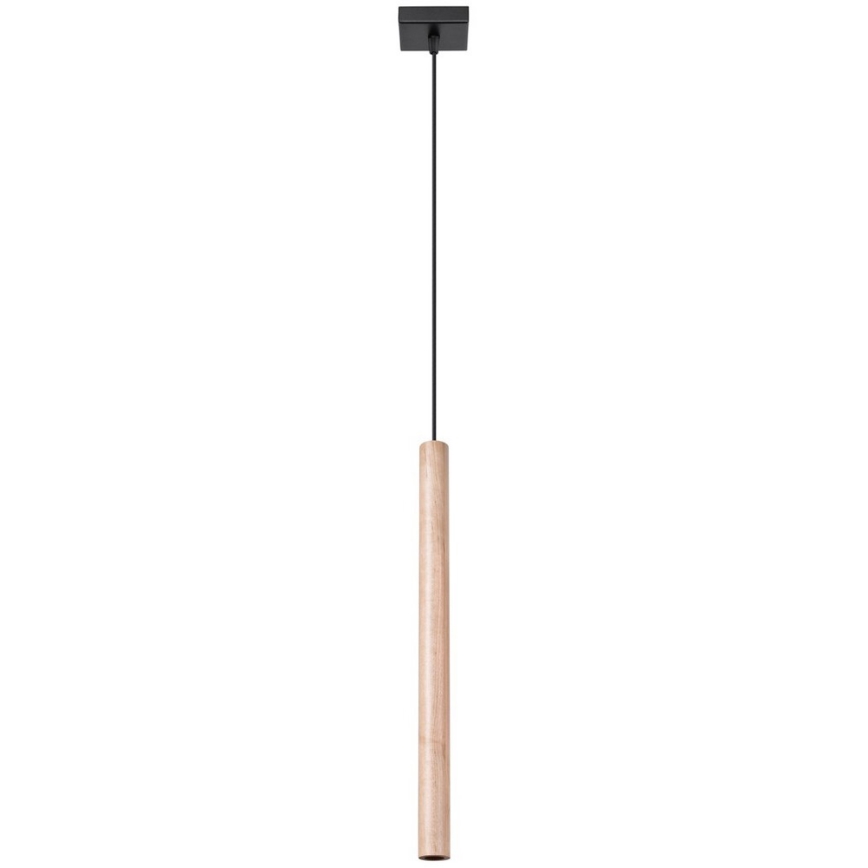 Brilagi - LED ljuskrona med textilsladd DRIFA 1xG9/4W/230V trä