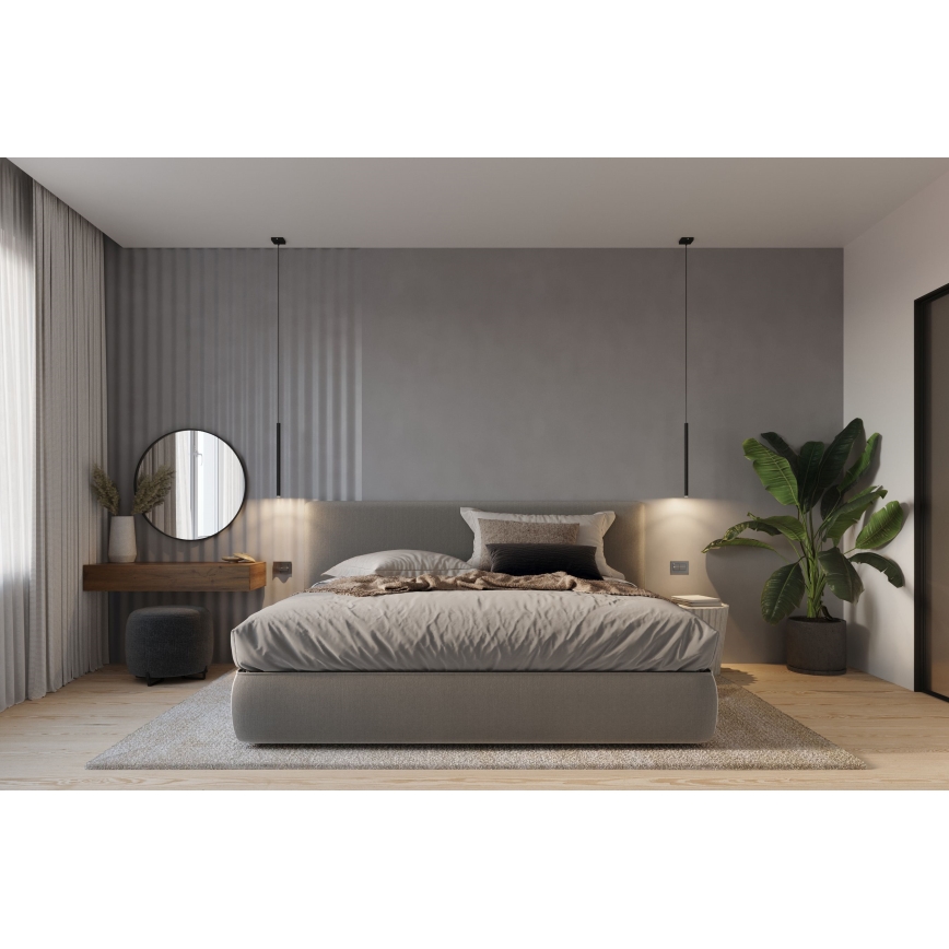 Brilagi -  LED ljuskrona med textilsladd DRIFA 3xG9/4W/230V svart