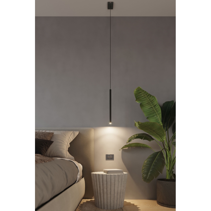 Brilagi -  LED ljuskrona med textilsladd DRIFA 3xG9/4W/230V svart