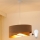 Brilagi - LED ljuskrona med textilsladd LYRA 1xE27/15W/230V brun/guld